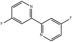 4,4′-ジフルオロ-2,2′-ビピリジン 化学構造式