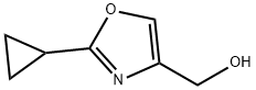 (2-シクロプロピルオキサゾール-4-イル)メタノール 化学構造式