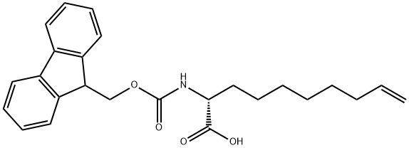 (R)-N-FMOC-2-(7'-OCTENYL)GLYCINE,1191429-20-5,结构式