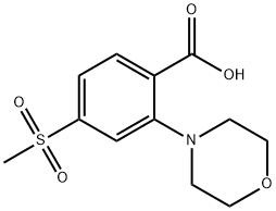4-(Methylsulfonyl)-2-Morpholinobenzoic Acid Structure