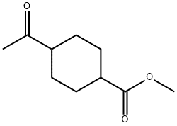 methyl 4-acetylcyclohexanecarboxylate Struktur