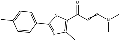 1212002-69-1 (2E)-3-(dimethylamino)-1-[4-methyl-2-(4-methylphenyl)-1,3-thiazol-5-yl]prop-2-en-1-one
