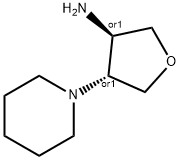 [TRANS-4-(1-PIPERIDINYL)TETRAHYDRO-3-FURANYL]AMINE DIHYDROCHLORIDE 化学構造式
