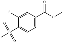 Methyl 3-Fluoro-4-(methylsulfonyl)benzoate Struktur