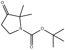 tert-butyl 2,2-dimethyl-3-oxopyrrolidine-1-carboxylate(SALTDATA: FREE) Struktur