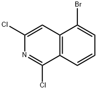 1,3-二氯-5-溴异喹啉, 1215767-89-7, 结构式