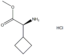 Cyclobutaneacetic acid, α-amino-, methyl ester, (αS)- Struktur
