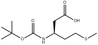 (S)-3-((叔丁氧基羰基)氨基)-5-(甲硫基)戊酸,1217811-51-2,结构式