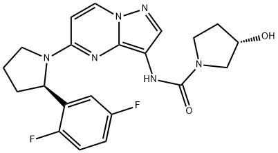 ラロトレクチニブ 化学構造式