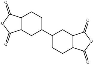 Dicyclohexyl-3,4,3',4'-tetracarboxylic dianhydride Struktur