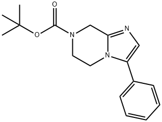 7-Boc-3-phenyl-5,6,7,8-tetrahydroimidazo[1,2-a]pyrazine Struktur