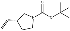 R-1-N-BOC-3-乙烯基-吡咯烷, 1228312-14-8, 结构式