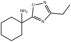 [1-(3-ethyl-1,2,4-oxadiazol-5-yl)cyclohexyl]amine Structure