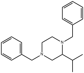 1,4-dibenzyl-2-(propan-2-yl)piperazine Struktur