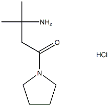 3-Amino-3-methyl-1-pyrrolidino-1-butanone Hydrochloride Struktur