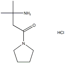 3-Amino-3-methyl-1-pyrrolidino-1-butanone Hydrochloride Structure