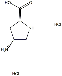 (4S)-rel-4-amino- D-Proline hydrochloride (1:2) Structure