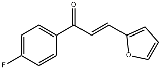 (E)-1-(4-fluorophenyl)-3-(furan-2-yl)prop-2-en-1-one Struktur