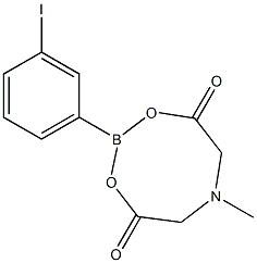 3-溴苯基硼酸甲基亚氨基二乙酸酯,1257649-55-0,结构式