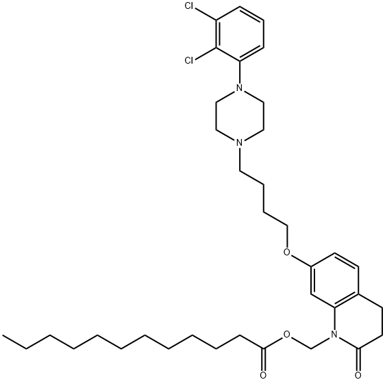 月桂酰阿立派唑, 1259305-29-7, 结构式