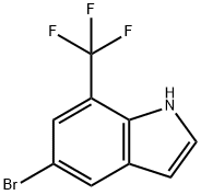 5-bromo-7-(trifluoromethyl)-1H-indole Structure