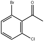 1-(2-ブロモ-6-クロロフェニル)エタノン 化学構造式
