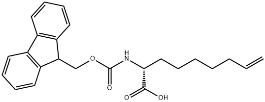 (R)-N-FMoc-2-(7'-octeny)glycine Struktur