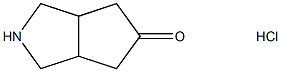 Cyclopenta[c]pyrrol-5(1H)-one, hexahydro-, hydrochloride (1:1) Structure