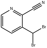 2 - Pyridinecarbonitrile, 3 - (dibroMoMethyl) Struktur