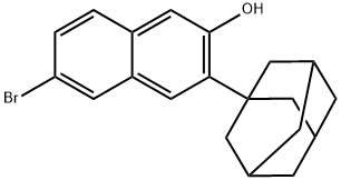 2-Naphthalenol, 6-BroMo-3-Tricyclo[3.3.1.13,7]Dec-1-Yl-, 128272-29-7, 结构式