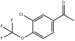 3-Chloro-4-trifluoromethoxy acetophenone Structure