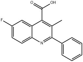6-fluoro-3-methyl-2-phenylquinoline-4-carboxylic acid Structure