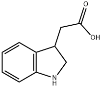 (2,3-二氢-1H-吲哚-3)-乙酸, 13083-41-5, 结构式