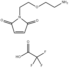 トリフルオロ酢酸1-[2-(2-アミノエトキシ)エチル]-2,5-ジヒドロ-1H-ピロール-2,5-ジオン 化学構造式