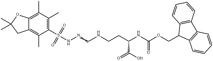 Fmoc-norArg(pbf)-OH Structure