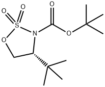 (4R)-4-叔丁基-1,2,3-氧杂噻唑烷-2,2-二氧化物-3-羧酸叔丁基酯, 1313705-92-8, 结构式