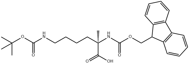 (R)-NΑ-FMOC-NΩ-BOC-Α-METHYLLYSINE, 1315449-94-5, 结构式