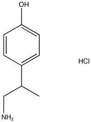 4-(1-氨基丙烷-2-基)苯酚盐酸盐 结构式