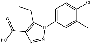 1326844-91-0 1-(4-chloro-3-methylphenyl)-5-ethyl-1H-1,2,3-triazole-4-carboxylic acid