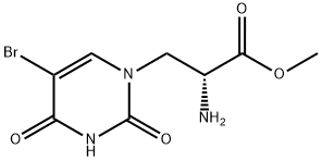 (R)-methyl 2-amino-3-(5-bromo-2,4-dioxo-3,4-dihydropyrimidin-1(2H)-yl)propanoate Structure