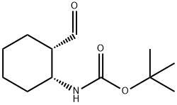 tert-butyl N-[(1R,2S)-2-formylcyclohexyl]carbamate Struktur