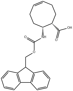 (1S,4Z,8R)-8-({[(9H-fluoren-9-yl)methoxy]carbonyl}amino)cyclooct-4-ene-1-carboxylic acid 结构式