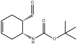 tert-butyl N-[(1R,6S)-6-formylcyclohex-3-en-1-yl]carbamate Struktur