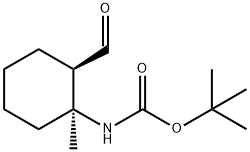 tert-butyl N-[(1S,2R)-2-formyl-1-methylcyclohexyl]carbamate Struktur