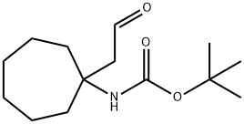 tert-butyl N-[1-(2-oxoethyl)cycloheptyl]carbamate Structure