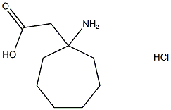 2-(1-aminocycloheptyl)acetic acid hydrochloride 结构式