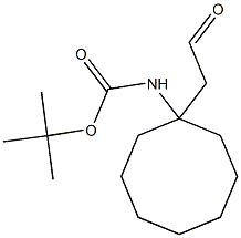 tert-butyl N-[1-(2-oxoethyl)cyclooctyl]carbamate Struktur