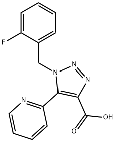 1-(2-fluorobenzyl)-5-pyridin-2-yl-1H-1,2,3-triazole-4-carboxylic acid Structure