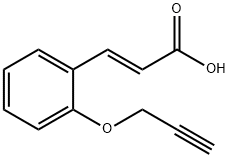 (2E)-3-[2-(prop-2-yn-1-yloxy)phenyl]prop-2-enoic acid Struktur