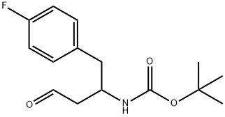 tert-butyl N-[1-(4-fluorophenyl)-4-oxobutan-2-yl]carbamate Struktur